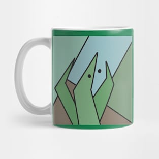 Abstract Grass Mug